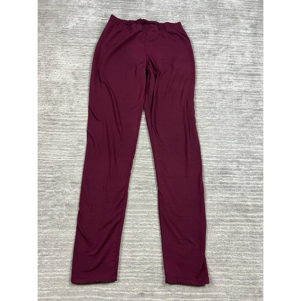 Cold Crush Leggings Womens Medium Red Pull On Elastic Waist Polyester Blend‎